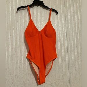 💕 (4/$15) Vibrant Orange One-Piece Swimsuit